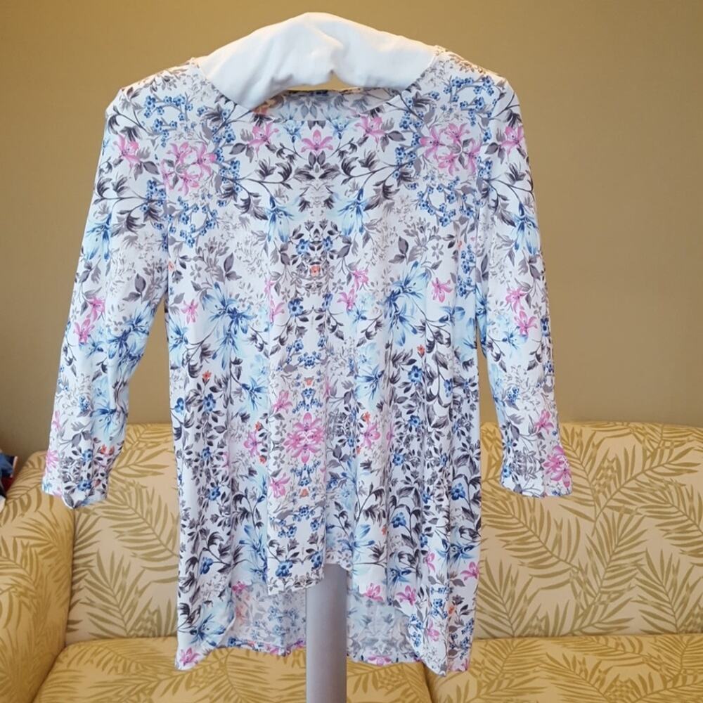 J. Jill Floral Scoop Neck Tunic